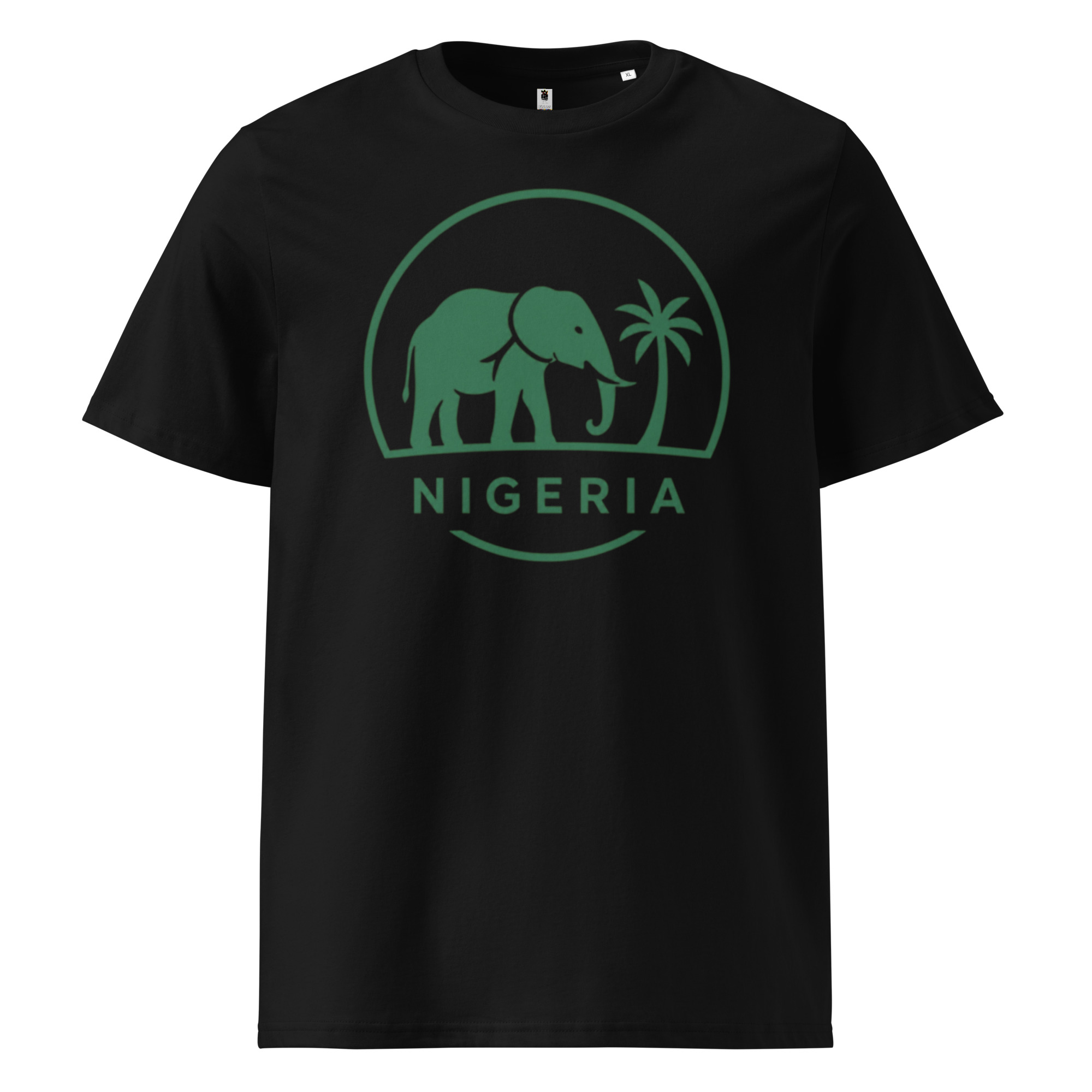 Unisex organic ribbed neck t-shirt - Image 2