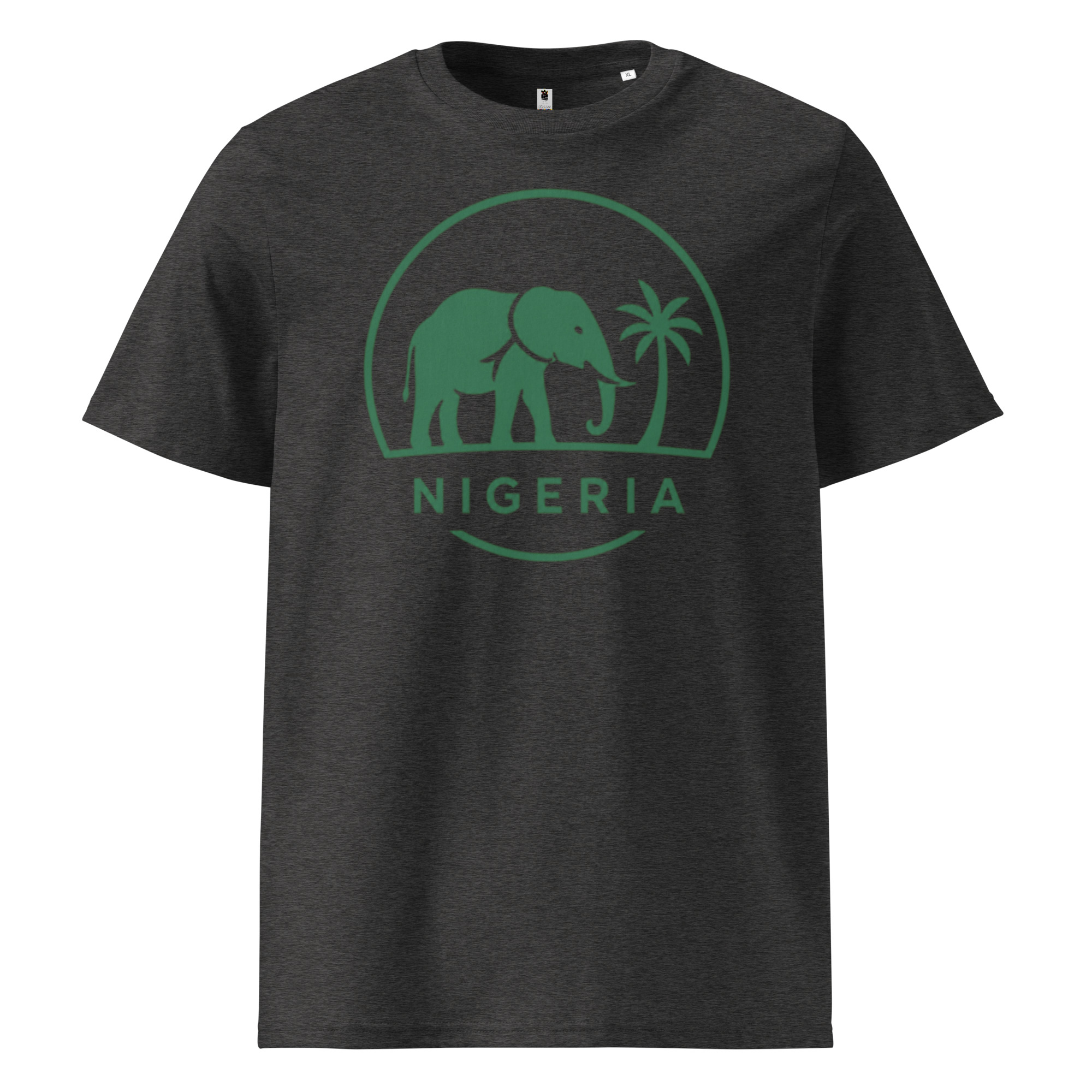 Unisex organic ribbed neck t-shirt - Image 6