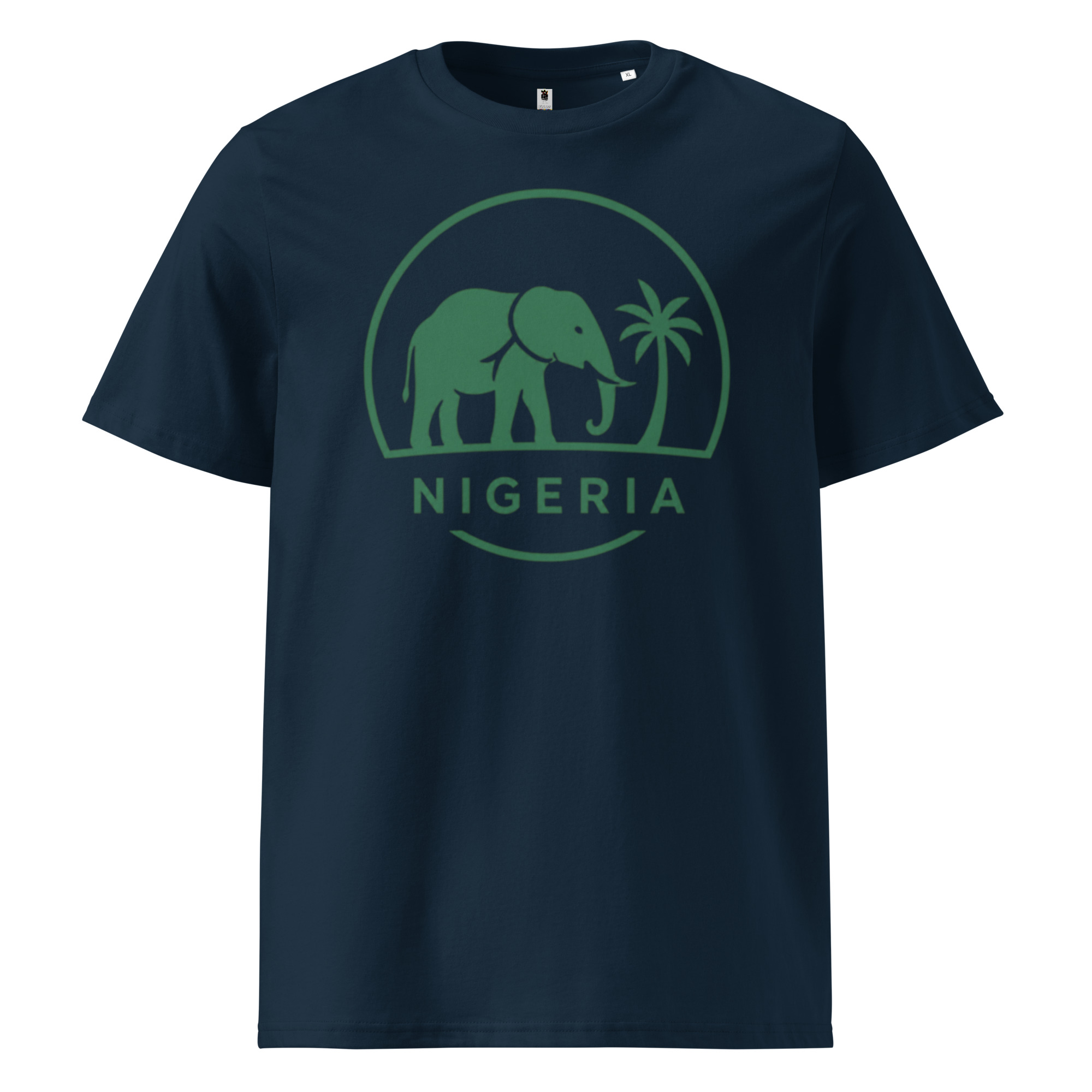 Unisex organic ribbed neck t-shirt - Image 4