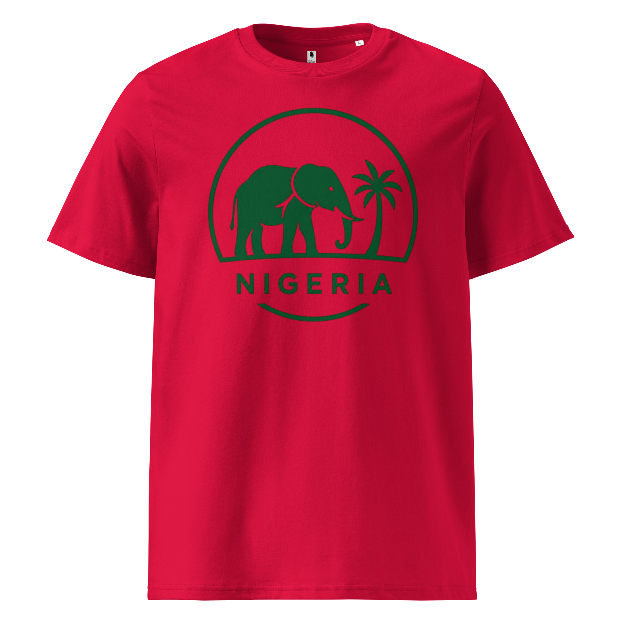 Unisex organic ribbed neck t-shirt - Image 14