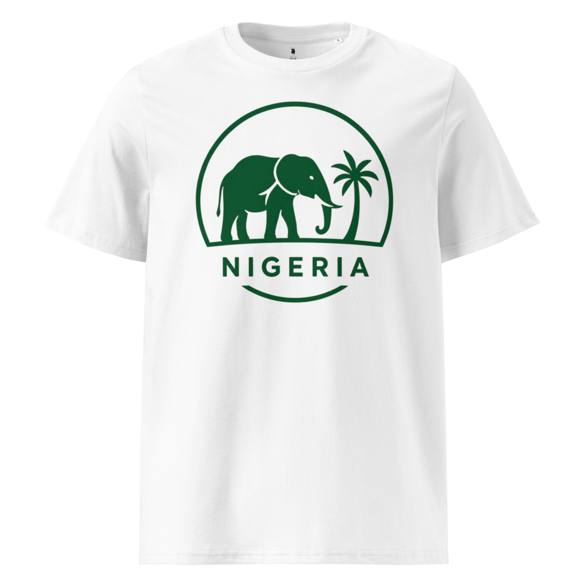 Unisex organic ribbed neck t-shirt